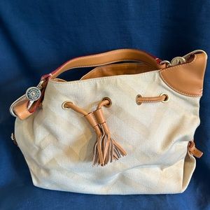 Dooney & Bourke Chevron Canvas Hobo Bag